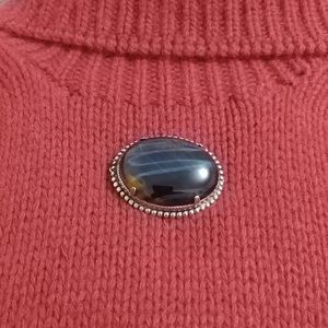 Labradorite brooch